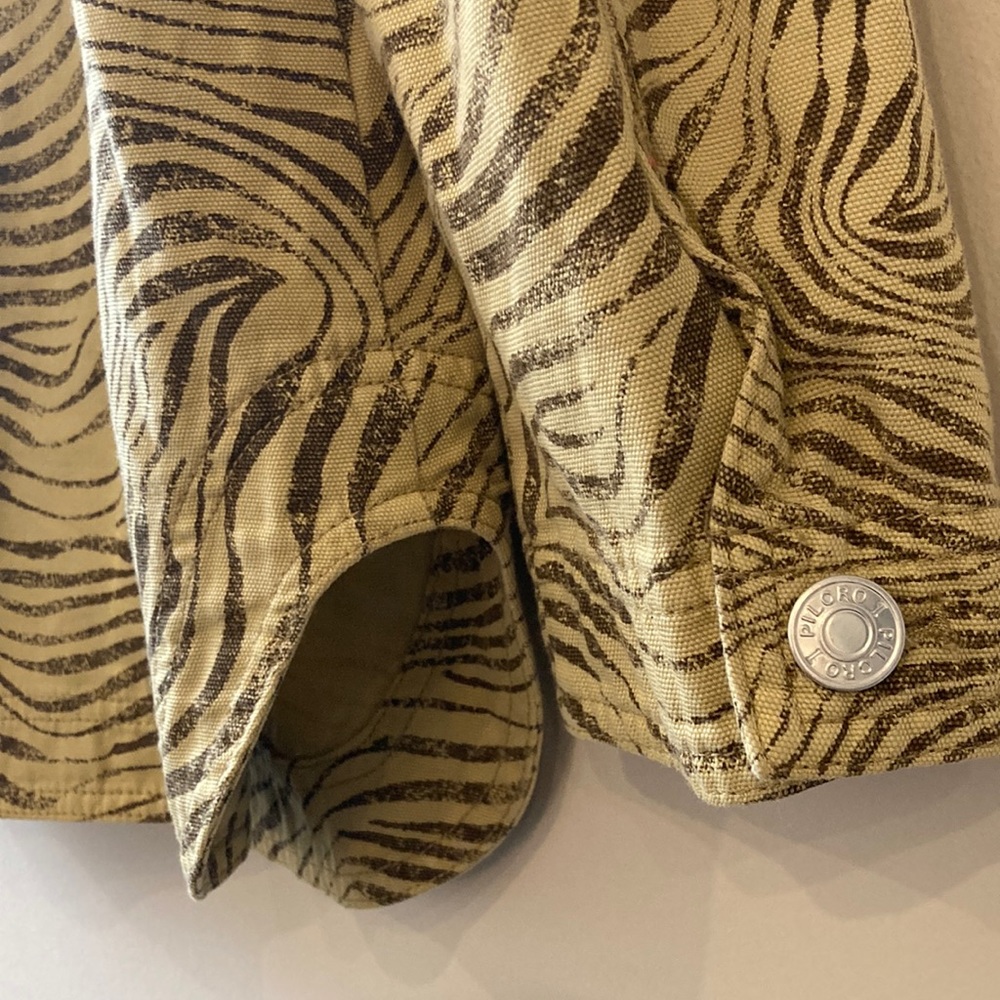 Anthropologie Pilcro Lightweight Zebra Striped Shirt Jacket 100% cotton Sz med - Picture 10 of 14